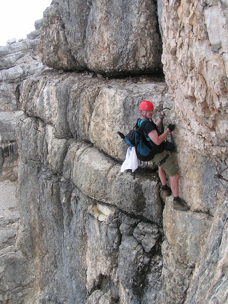 FERRATA GUISEPPE OLIVIERI NA TOFANA DI MEZZO  